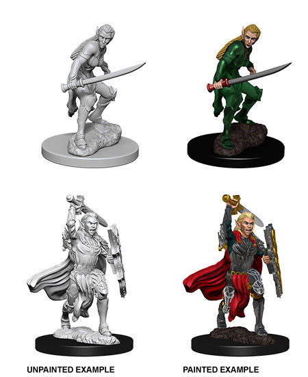 D & D Nolzur's Marvelous Miniatures - Elf Fighter (Female) - Unpainted